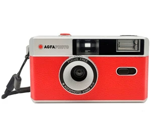 Agfa 35mm Analogue Reusable Photo Camera Red 3 Agfa 35mm Analogue Reusable Photo Camera Red
