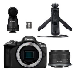Canon® Canon EOS R50 Mirrorless Camera + 18-45mm Content Creator Kit Black