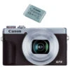 Canon® Canon PowerShot G7 X Mark III Battery Kit Silver -FujiFilm Store canon g7x mark3 silver battery kit