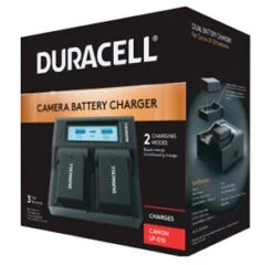 Duracell Dual Battery Charger For Canon LP-E6