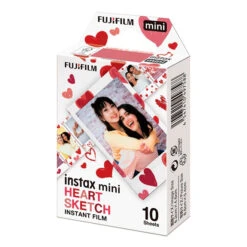 Fujifilm Instax Mini Film - Heart Sketch (10 Shots)