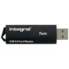 Integral USB 3.0 Twin Slot SD/MicroSD Memory Card Reader 1 Integral USB 3.0 Twin Slot SD/MicroSD Memory Card Reader -FujiFilm Store integral card reader usb3 sd microsd