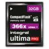 Integral CompactFlash 32GB UltimaPro 366x Memory Card -FujiFilm Store integral cf 366x 32gb main