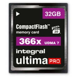Integral CompactFlash 32GB UltimaPro 366x Memory Card