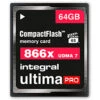 Integral CompactFlash 64GB UltimaPro 866x Memory Card -FujiFilm Store integral cf 866x 64gb main