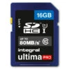 Integral 16GB UltimaPro SDHC Memory Card (80MB|sec) -FujiFilm Store integral sd 80mb card