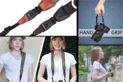 GGS Multi Function Scarf Camera Strap Dark Grey