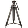 Kenro Twin Tube Video Tripod Kit (Aluminium) With VH01B Fluid Head