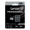 Lexar Pro Silver Series 128GB MicroSDXC Card + SD Adapter (160MB/s) -FujiFilm Store lexar microsd silver series 160mb 128gb with adapter