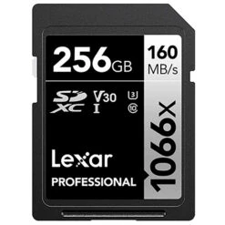 Lexar Pro 256GB SDXC 1066x Speed Memory Card (160MB|s)