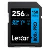 Lexar 256GB SDXC 800x Speed Pro Blue Memory Card (150MB|s) -FujiFilm Store lexar sd blue series 800x 150mbs 256gb