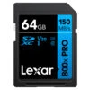 Lexar 64GB SDXC 800x Speed Pro Blue Memory Card (150MB|s) 2 Lexar 64GB SDXC 800x Speed Pro Blue Memory Card (150MB|s) -FujiFilm Store lexar sd blue series 800x 150mbs 64gb