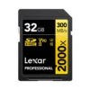 Lexar Pro 32GB SDHC 2000x Speed Gold Series Memory Card (300MB|s) -FujiFilm Store lexar sd gold series 2000x 300mb 32gb