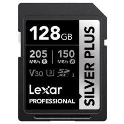 Lexar Pro 128GB SDXC Silver Plus Memory Card (205MB|s)