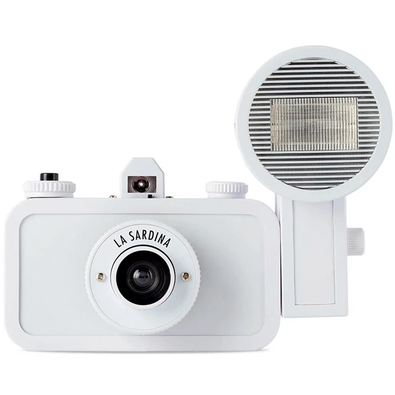 Lomography La Sardina Camera & Flash DIY White 3 Lomography La Sardina Camera & Flash DIY White