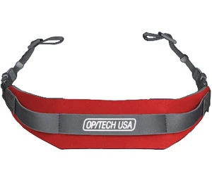 Optech Pro Camera Strap 3/8 Inch Webbing Red 3 Optech Pro Camera Strap 3/8 Inch Webbing Red