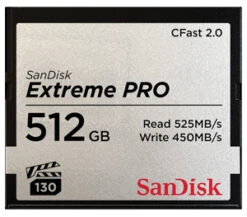 Sandisk CFast Extreme Pro 512GB Memory Card