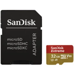 Sandisk 32GB Micro SDHC Extreme UHS-3 V30 A1 (100MB|s) + Adapter