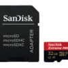 Sandisk 32GB MicroSDHC Extreme Pro UHS-3 V30 (100MB|s) + Adapter -FujiFilm Store sandisk microsd ext pro 100mb 32gb main