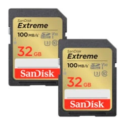 Sandisk 32GB Extreme V30 SDHC Memory Card (100MB|s) Twin Pack