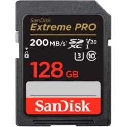 Sandisk 128GB Extreme Pro UHS-3 V30 SDXC Memory Card (200MB|sec)