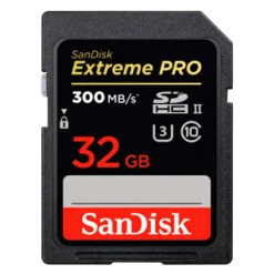 Sandisk 32GB Extreme Pro UHS-3 SDXC Memory Card (300MB|sec)