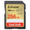 SanDisk 256GB Extreme V30 SDXC Memory Card (180MB|s)