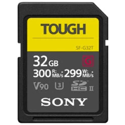 Sony Tough SF-G 32GB UHS-3 SDHC Memory Card (300MB|sec)