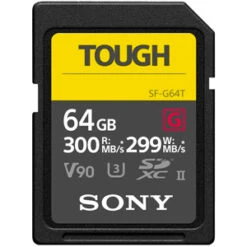 Sony Tough SF-G 64GB UHS-3 SDXC Memory Card (300MB|sec)