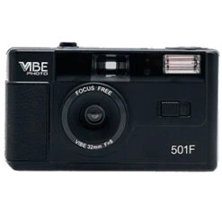 Vibe Photo 501F 35mm Reusable 35mm Film Camera Black
