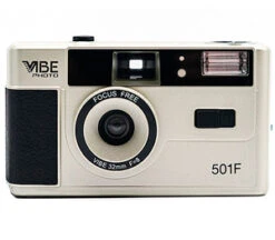 Vibe Photo 501F 35mm Reusable 35mm Film Camera Gold
